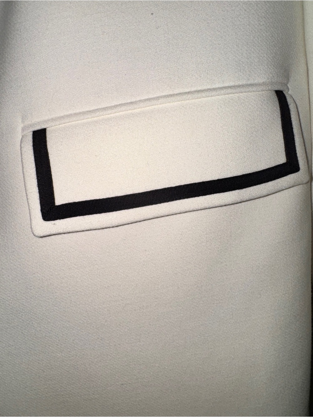 Alice+Olivia White Blazer with Black Details - Women's Tailored Jacket - Picture 14 of 15